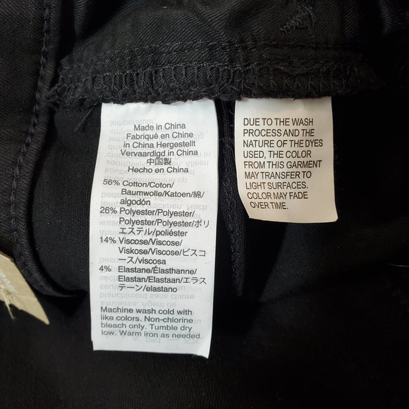 MADEWELL | HIGH RISE BUTTON FLY JEGGINGS BLACK DENIM JEAN RAW HEM PLUS SIZE 37 - Picture 12 of 17